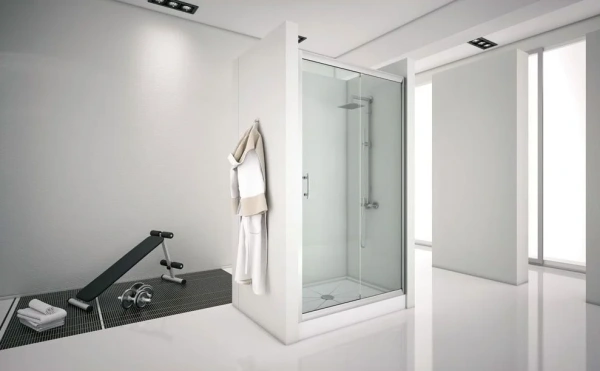 душевая дверь в нишу aquanet alfa 273610 130х200 стекло прозрачное, профиль хром