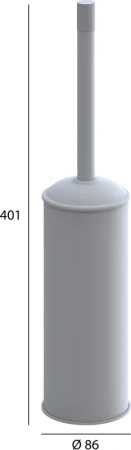 ёршик для унитаза boheme uno 10979-mw белый матовый