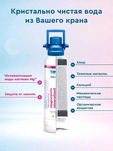 сменный фильтр bwt mp400 арт. 812658 защита от накипи и обогащение магнием