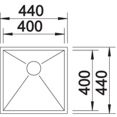 кухонная мойка blanco zerox 400-u 521585