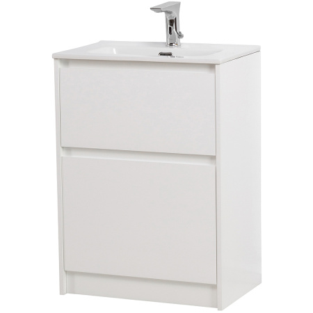 тумба под раковину belbagno kraft39-600/390-2c-pia-bo, напольная, цвет bianco opaco