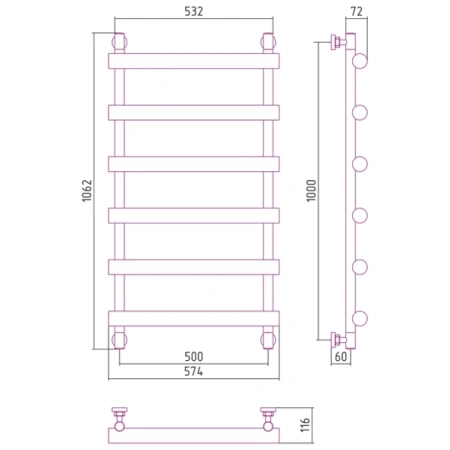полотенцесушитель водяной 1000x500 белый глянец сунержа атлант 12-0226-1050 полотенцесушитель водяной 1000x500 белый глянец сунержа атлант 12-0226-1050