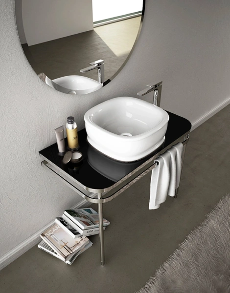 раковина накладная 45 см artceram azuley azl001 01 00, белая