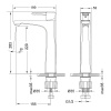 смеситель для раковины lemark evitta lm0509c хром