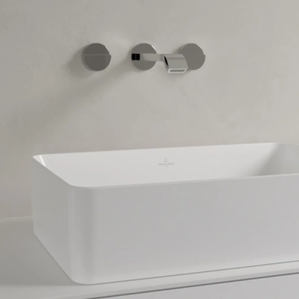 раковина villeroy & boch collaro 4a205601 накладная, 56x36 см, альпийский белый