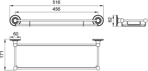 Полка Timo Nelson 160072/02 антик