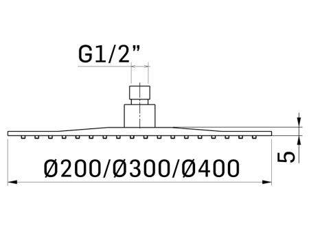 верхний душ mamoli spartaco 40 см 836s001 цвет сталь