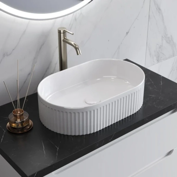 раковина накладная belbagno bb1497, белая.
