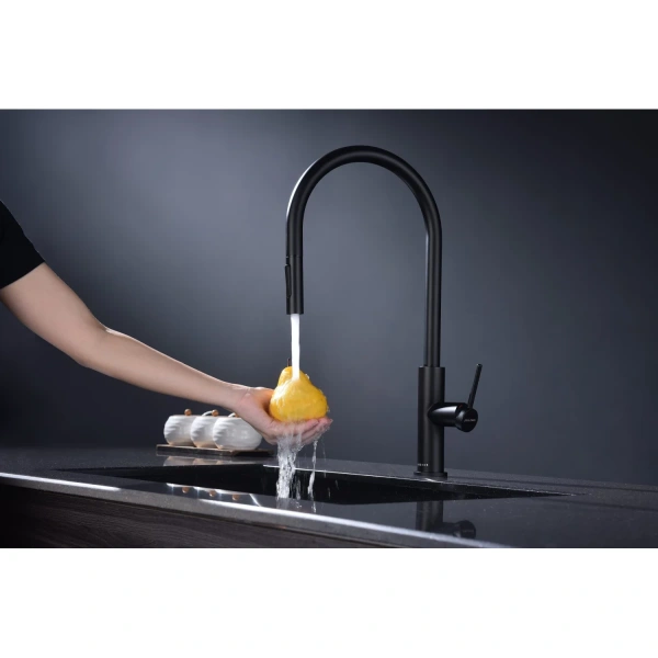 смеситель для кухни paulmark senso se215180-an, с выдвижным изливом, сенсорное управление, цвет антрацит смеситель для кухни paulmark senso se215180-an, с выдвижным изливом, сенсорное управление, цвет антрацит