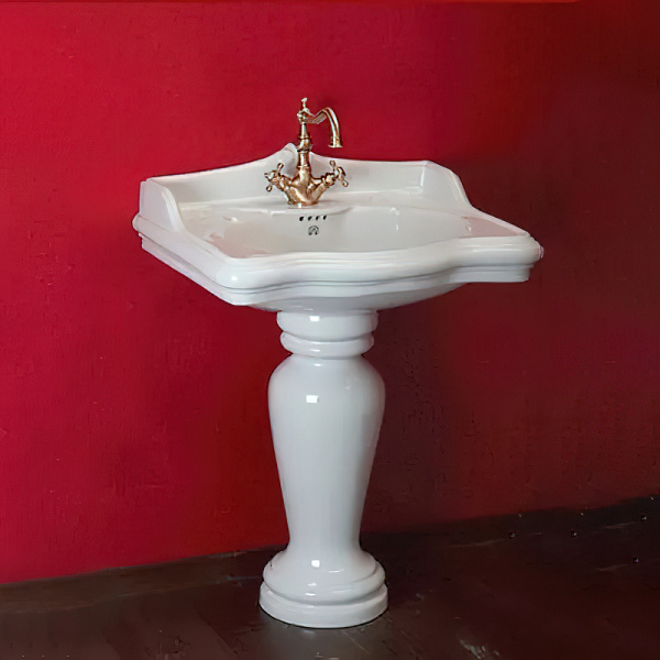 раковина подвесная migliore impero ml.imp-25.370.bi 70x56 см, белая