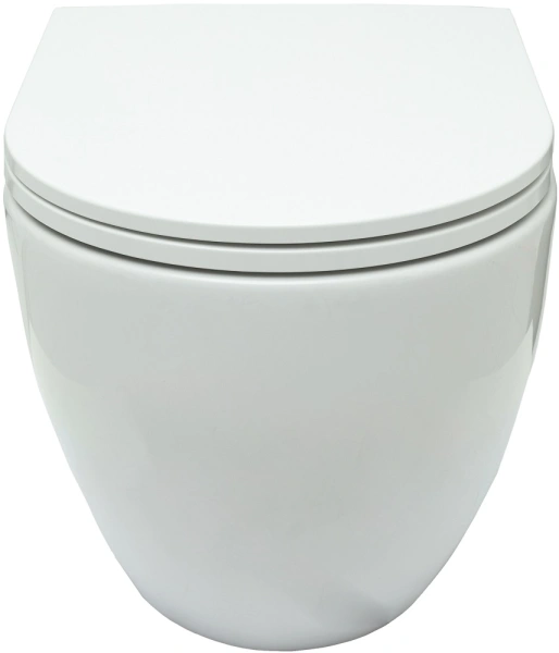 унитаз подвесной allen brau reality 4.32006.20 безободковый, без сиденья, цвет белый