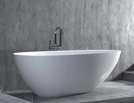 ванна из искусственного камня salini paola 160х77 101611sg, поверхность глянцевая