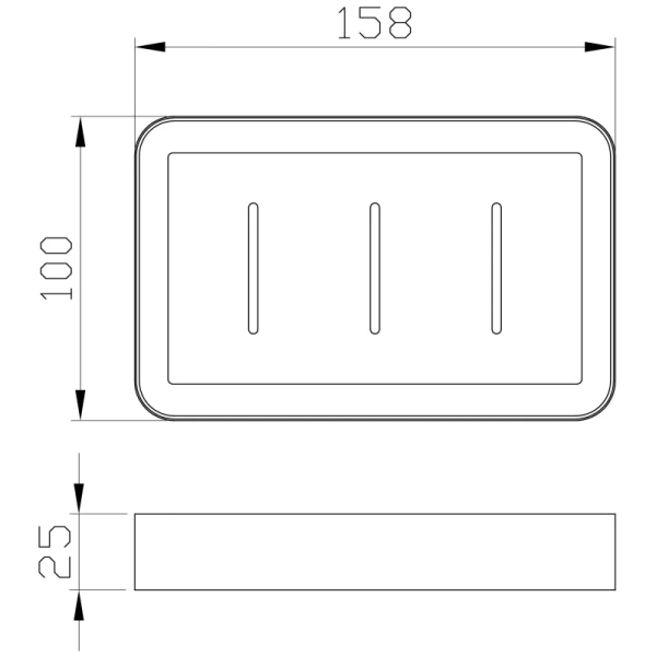 Мыльница Wonzon & Woghand Lotte WW-8324 настенная, хром