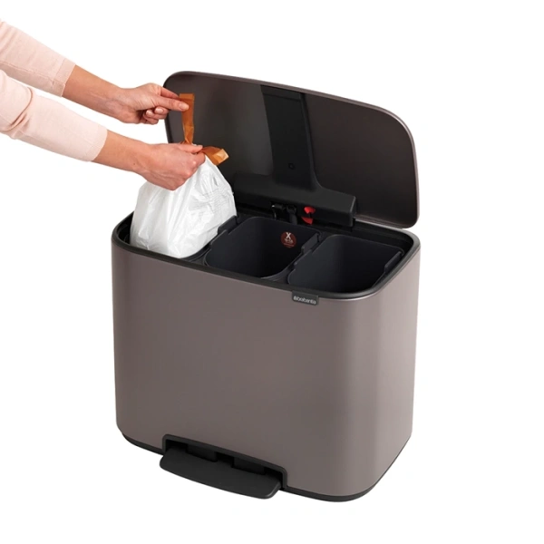 Ведро для мусора Brabantia Bo Pedal Bin 121067 11 + 11 + 11 л