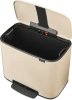 мусорное ведро brabantia pedal bin bo 201622 36 л, бежевое