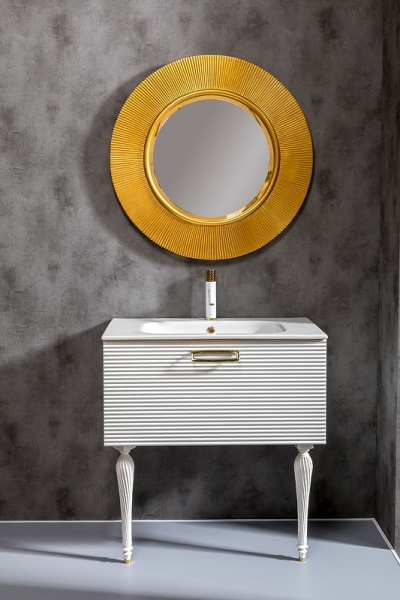 тумба под раковину boheme armadi art vallessi avangarde linea 80 842-080-wg подвесная белая золото