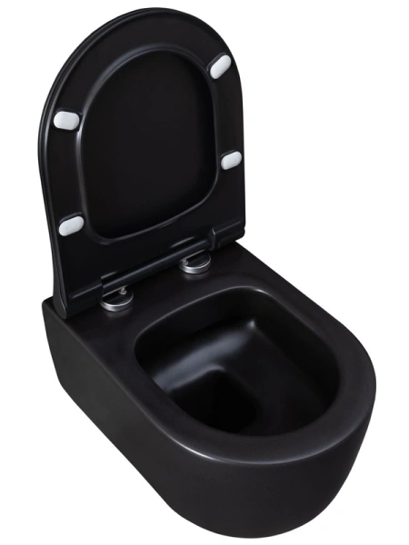 унитаз подвесной allen brau priority 2 4.31002.31 без сиденья, черный матовый