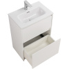 тумба под раковину belbagno kraft39-600/390-2c-pia-bo, напольная, цвет bianco opaco