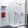 душевой уголок wasserkraft aller 120×90 r 10h07rblack профиль хром, стекло прозрачное