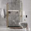 Душевой уголок WasserKRAFT Aisch 55P07 120×90 см, профиль цвет золото, стекло прозрачное