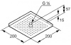 верхний душ 200 мм kludi a-qa 6653005-00