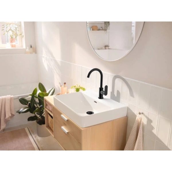 смеситель для раковины с донным клапаном hansgrohe rebris s 72536670