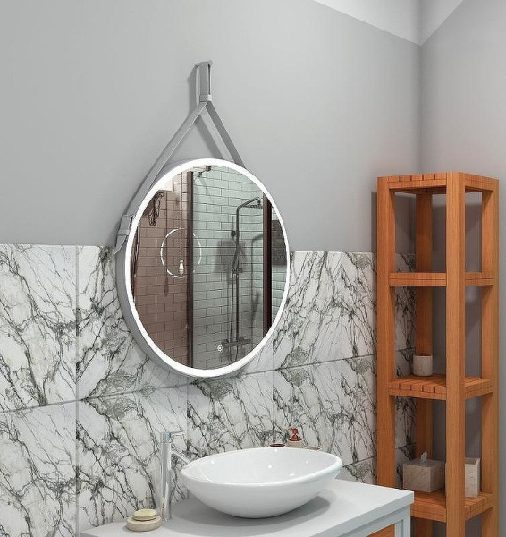 зеркало с подсветкой art&max milan am-mil-650-ds-f