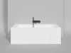 ванна из искусственного камня salini orlando kit 102122m 180x80 см, s-stone, цвет белый матовый