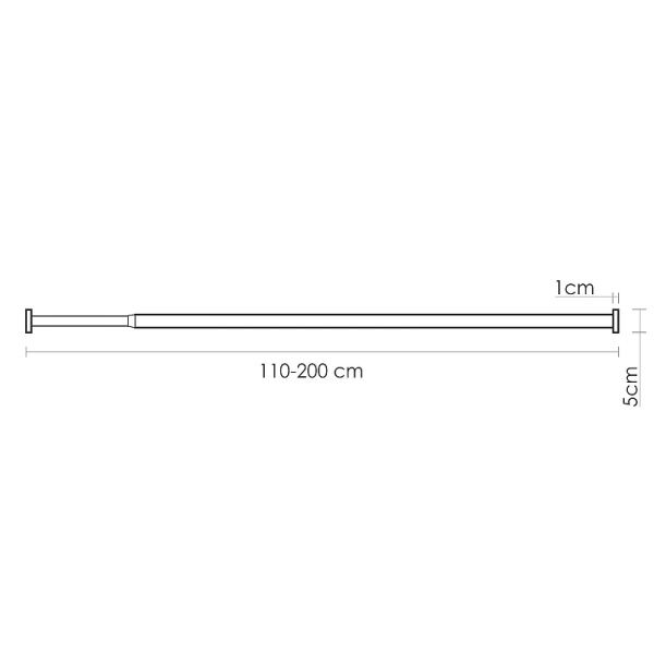 Карниз для ванны WasserKRAFT Dinkel SC-461120 цвет хром матовый