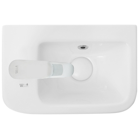 раковина подвесная weltwasser aisbach 10100 l 37 10000004590, белая