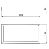 полка fantini linea 96 p3 7603 белый матовый