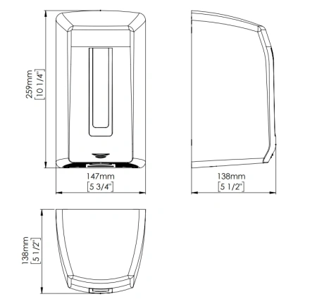 сушилка для рук mediclinics smartflow m04ab черный