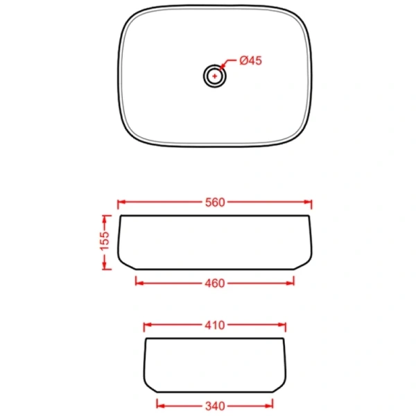 раковина artceram cognac quadro col009 15 00 накладная, без отв., без перелива, на столешницу, saniglaze, 56x41xh15.5 см, grigio oliva (серая олива)
