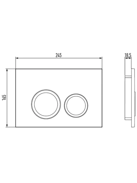 кнопка смыва jacob delafon e38066-00 для инсталляции, белый глянец