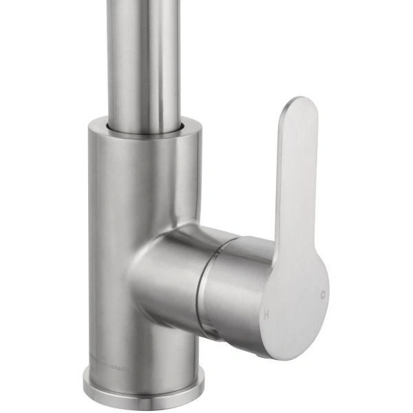 смеситель для кухни с выдвижным изливом wonzon & woghand, брашированный никель (ww-121e201l-bs) смеситель для кухни с выдвижным изливом wonzon & woghand, брашированный никель (ww-121e201l-bs)