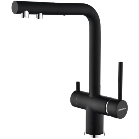 Смеситель для кухни с подключением к фильтру Paulmark Serpentine Se213222-401, цвет антрацит
