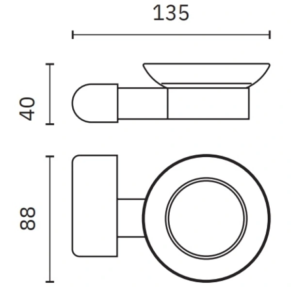 Мыльница Nofer Capri 16225.N