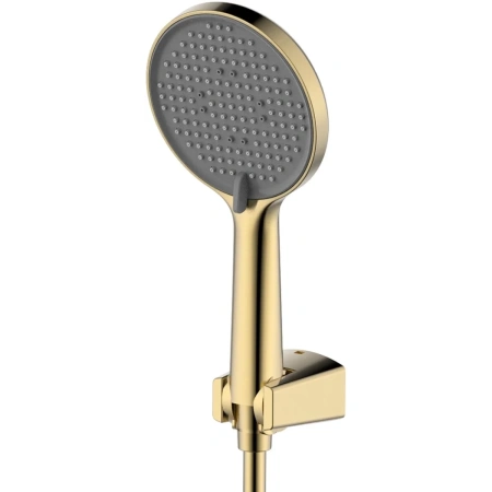 смеситель для ванны aquame asti aqm6412bg с душевым гарнитуром, золотой матовый