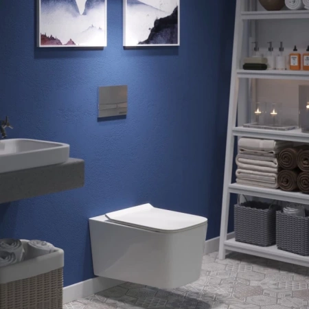 инсталляция berges novum f3 040253 для унитаза с клавишей смыва хром глянец