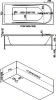 акриловая ванна bas атланта 170x70 без гидромассажа
