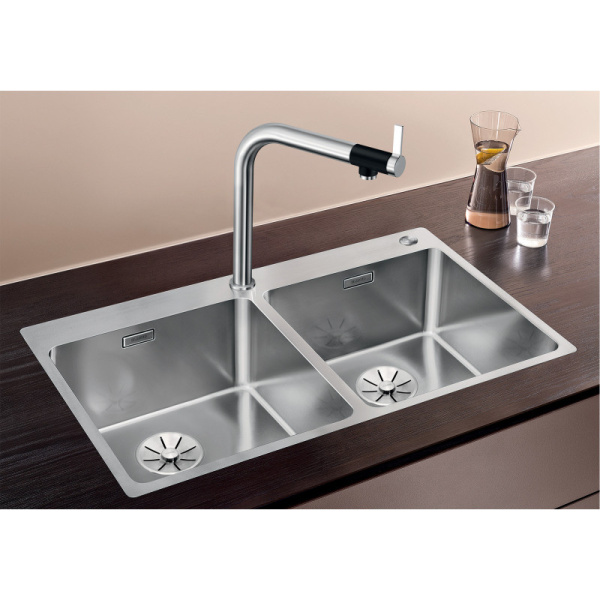 кухонная мойка blanco andano 400/400-if/a infino зеркальная полированная сталь 525249