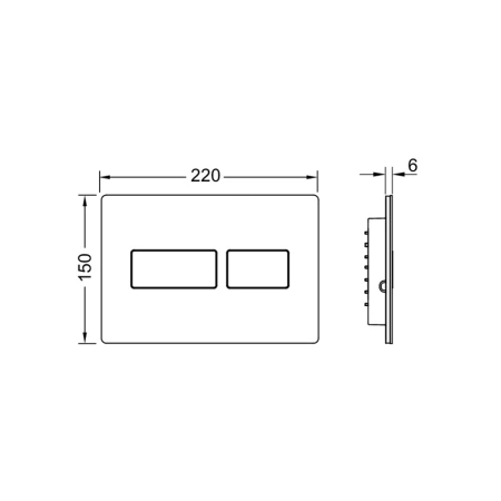 кнопка смыва tece tecesolid 9240431 для инсталляции, хром
