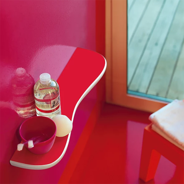 Полка Laufen Florakids 8.7703.1.062.000.1 подвесная, цвет: белый и красный