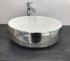 раковина в ванную накладная ceramalux 397-930 48 см зеркальная