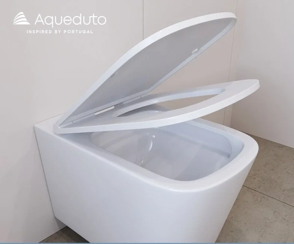 aqueduto комплект: tecnica novo система инсталляции для подвесного унитаза, quadrado панель смыва, черный матовый, macio tornado унитаз подвесной 520*370 безободковый, tornado, сиденье с микролифтом, белый глянцевый