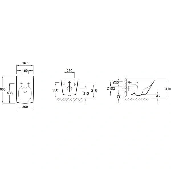 унитаз подвесной jacob delafon escale e1306-00 сиденье микролифт