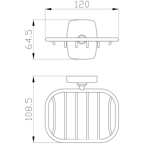 Мыльница Wonzon & Woghand Porto WW-1301A настенная, хром
