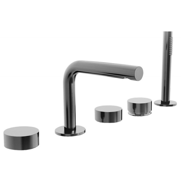 Смеситель на борт ванны Fantini AF/21 27 93 A265 матовая сталь Смеситель на борт ванны Fantini AF/21 27 93 A265 матовая сталь