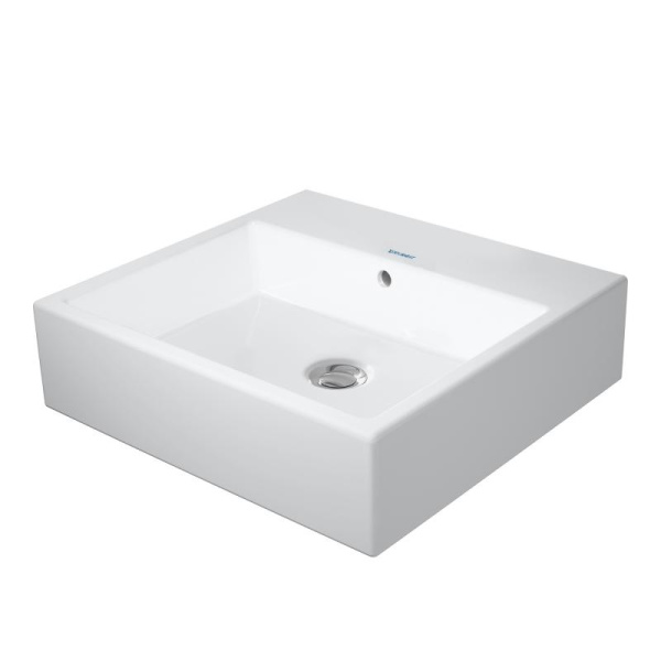 раковина накладная/подвесная duravit vero 0704450027 45x35 см, белая