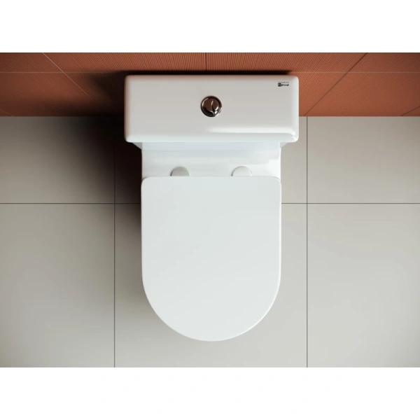 чаша напольного унитаза ceramicanova highlight cn1802-b безободковый, с сиденьем микролифт, белая